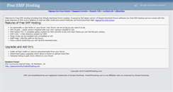 Desktop Screenshot of freesmfhosting.com